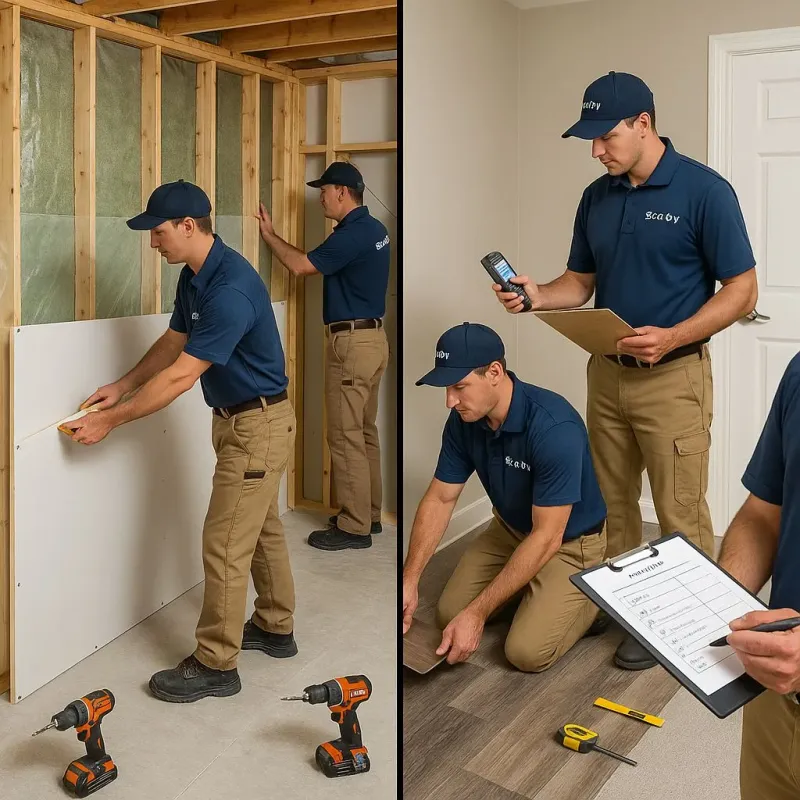Repairs and Reconstruction process in Agua Fria, NM